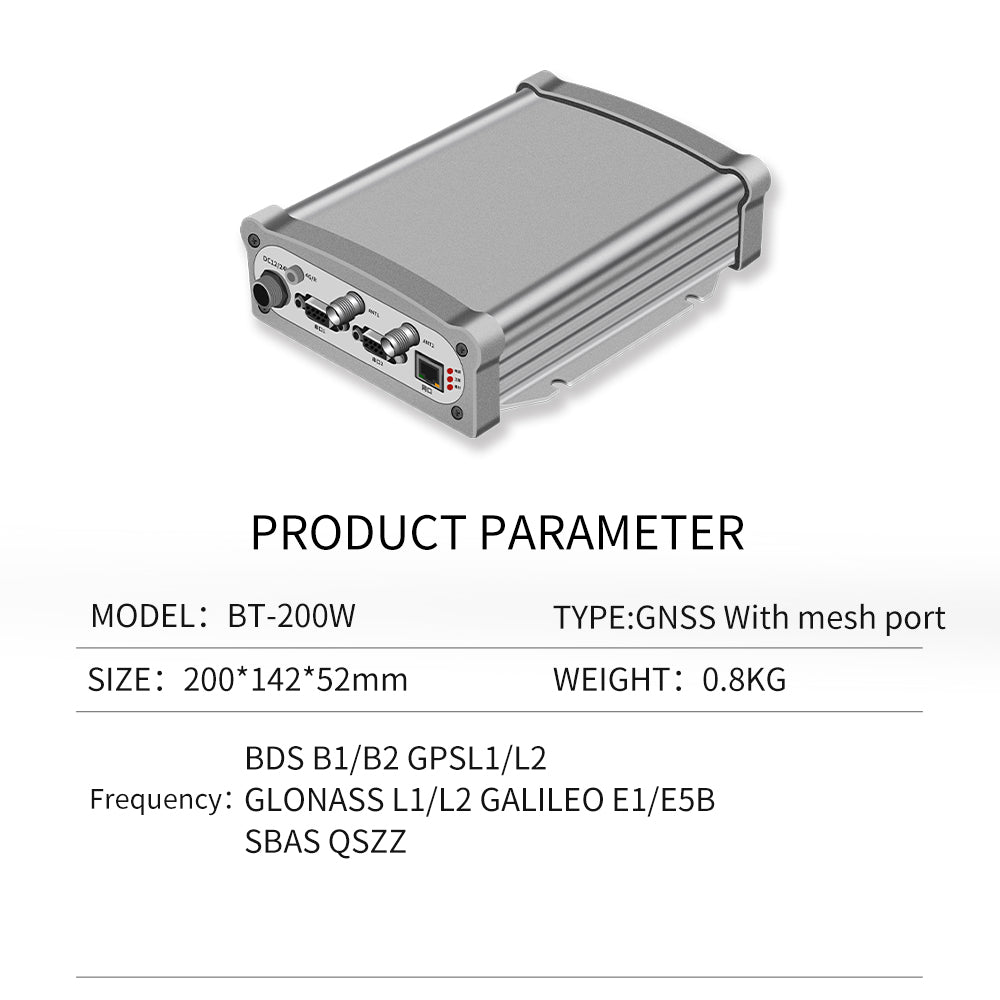 Beitian GNSS receiver GPS BeiDou dual antenna positioning orientation high precision RTK centimeter level BT-200B Beitian GNSS receiver GPS BeiDou dual antenna positioning orientation high precision RTK centimeter level BT-200B